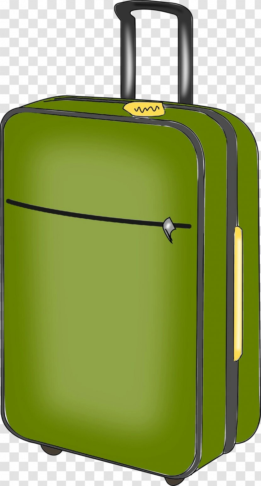 Suitcase Green Hand Luggage Baggage And Bags Transparent PNG