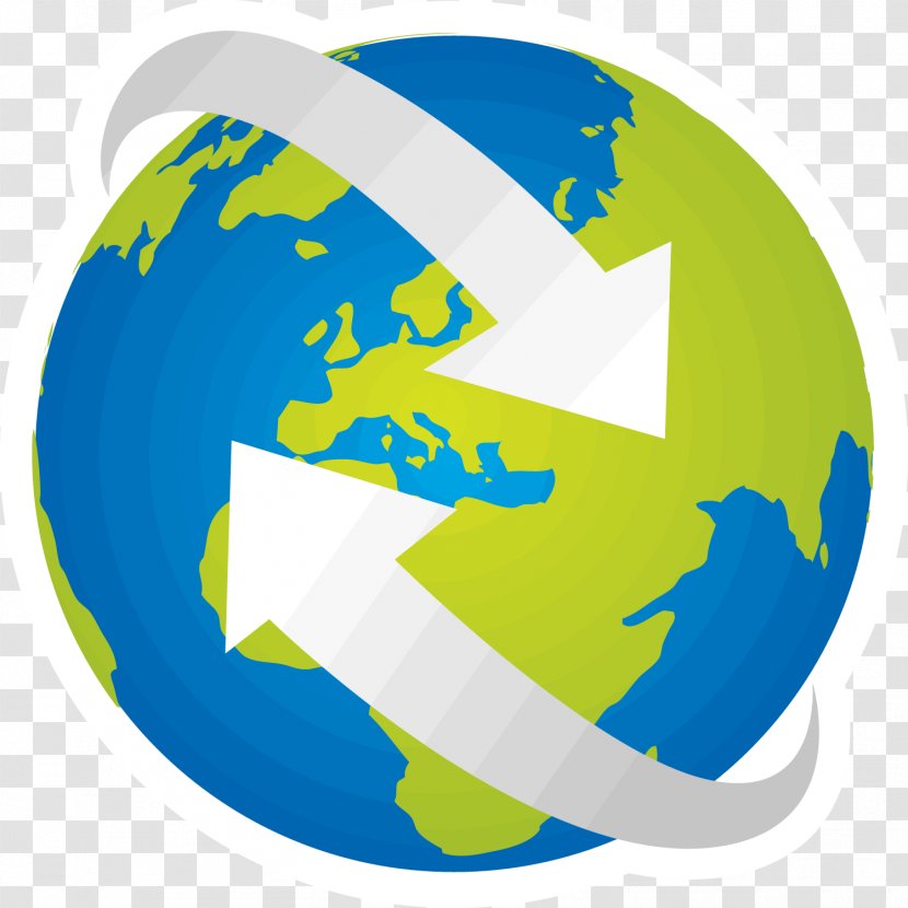 Earth Logo Globe - Symbol - Blue Tech Free Download Transparent PNG