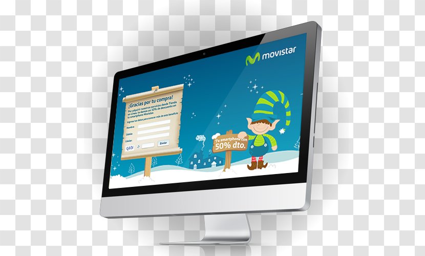 LED-backlit LCD Computer Monitors Television Output Device Liquid-crystal Display - Monitor - Movistar Transparent PNG