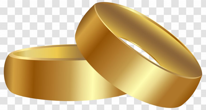 Wedding Ring Clip Art - Yellow Transparent PNG