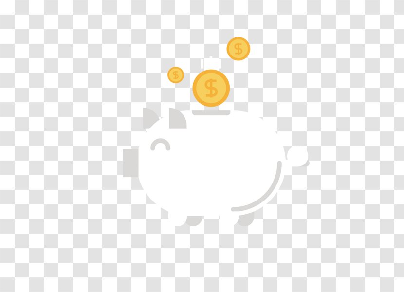 Yellow Circle Pattern - Point - Piggy Bank Transparent PNG