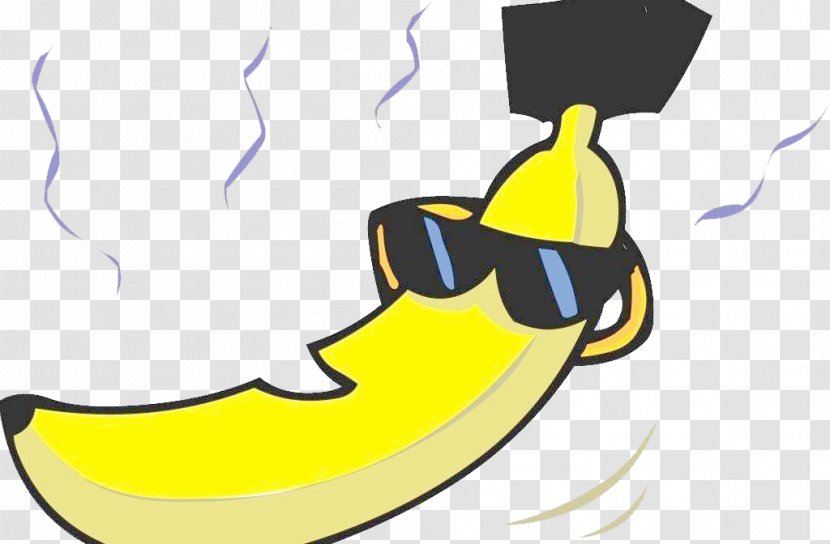 Big Banana Cartoon - Sunglasses - Enjoy The With Transparent PNG