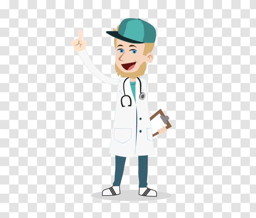 Information DocCheck Human Behavior Physician - Standing - Cartoon Doctor Transparent PNG