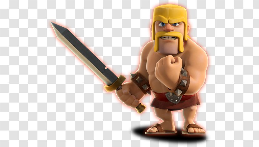Clash Of Clans Royale Barbarian Video Game Supercell - Display Resolution Transparent PNG