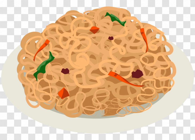 Fried Noodles Vector Graphics Food Cartoon - Asian Background Transparent PNG