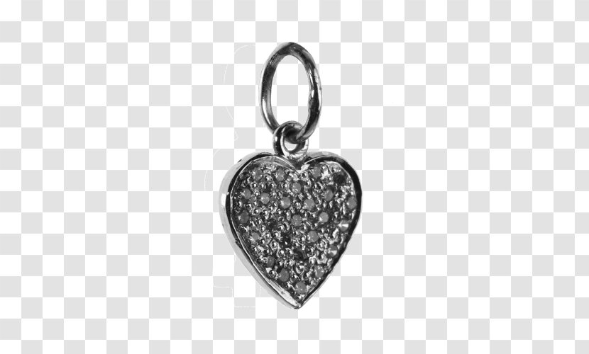 Charm Bracelet Locket Silver Jewellery Diamond - Heart Transparent PNG