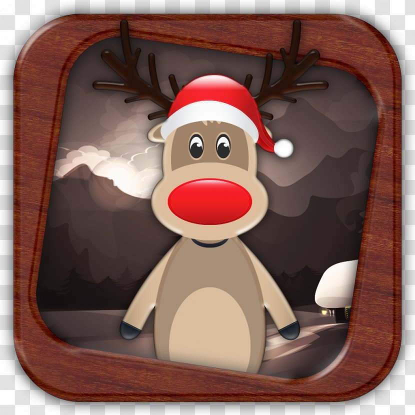 Reindeer Christmas Ornament Cartoon Brown - Rudolph The Red Nosed Transparent PNG