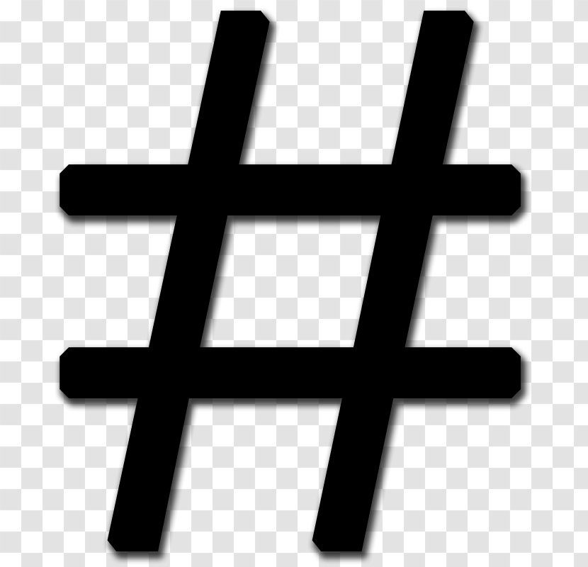 Hashtag Social Media Number Sign Transparent PNG