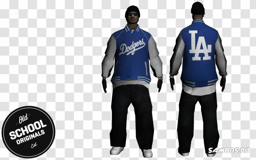 T-shirt Jacket Sleeve Outerwear Los Angeles Dodgers - Uniform Transparent PNG