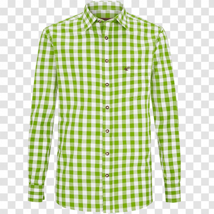 Long-sleeved T-shirt Dress Shirt Collar - Plaid - Clothes Shop Transparent PNG