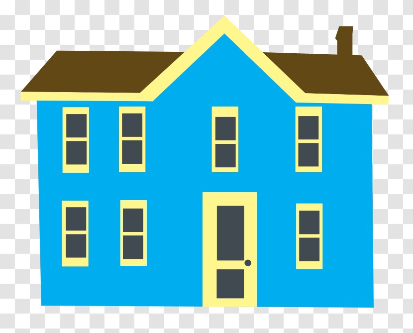 House Blue Clip Art - Real Estate - AOK Cliparts Transparent PNG