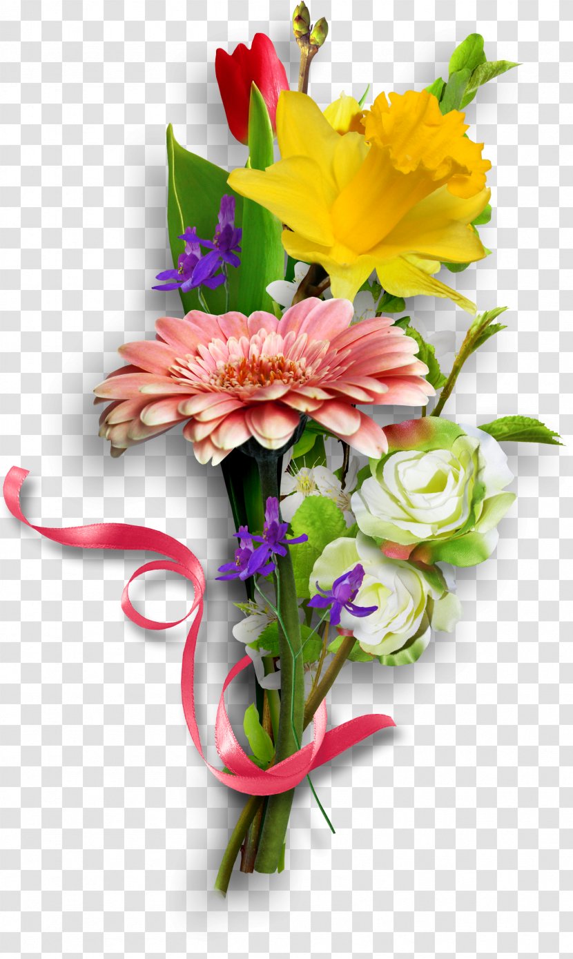 Cut Flowers Floristry Flower Bouquet - Rose - Easter Transparent PNG