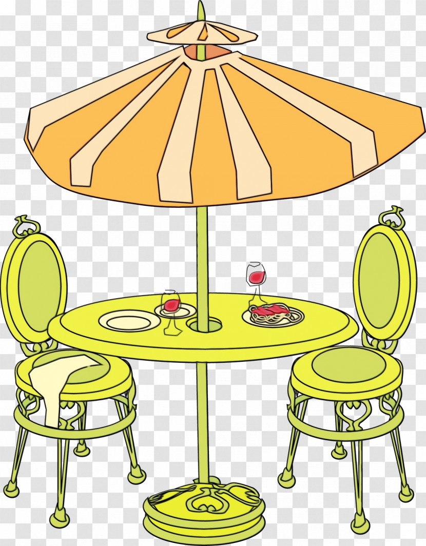 Yellow Green Table Furniture End Table Transparent PNG