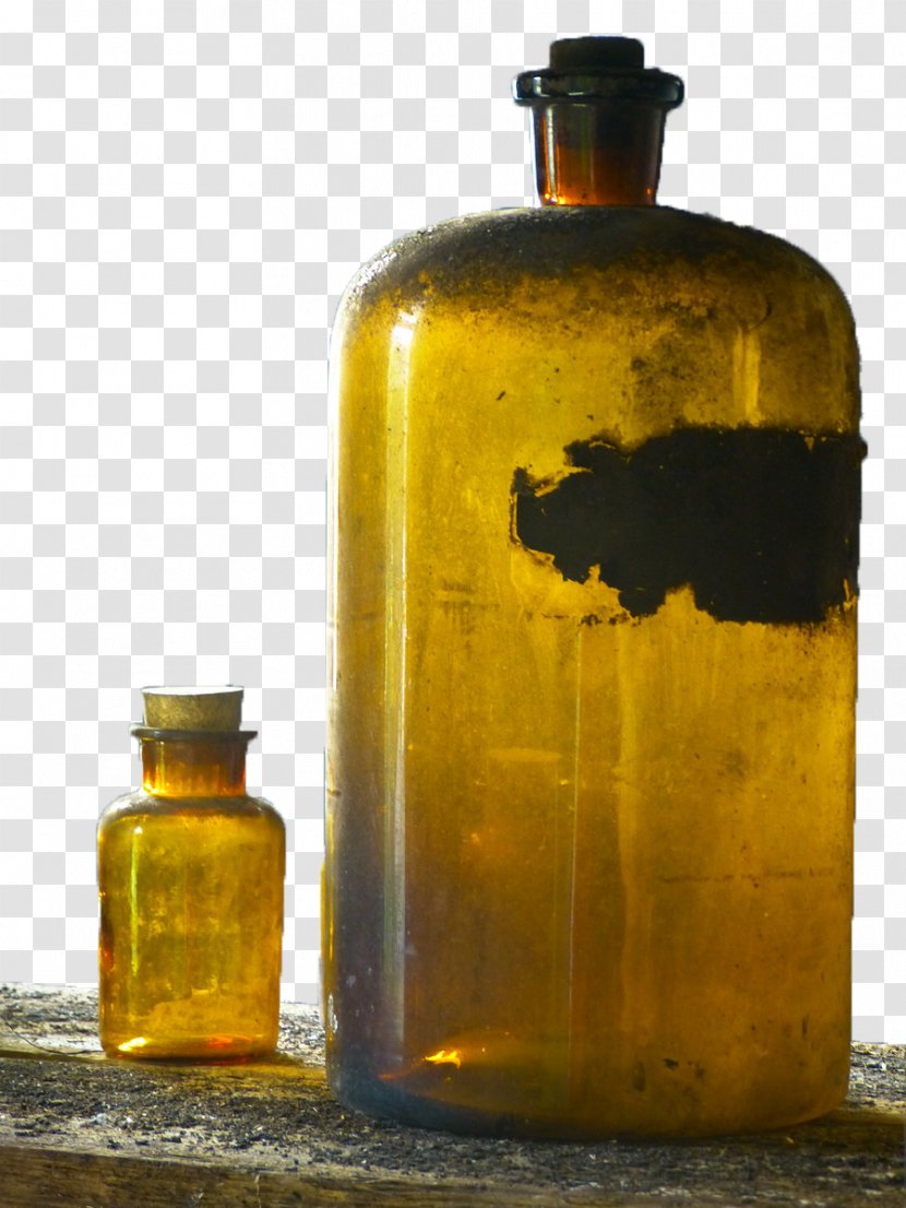 Glass Bottle Yellow Photography - Size Transparent PNG