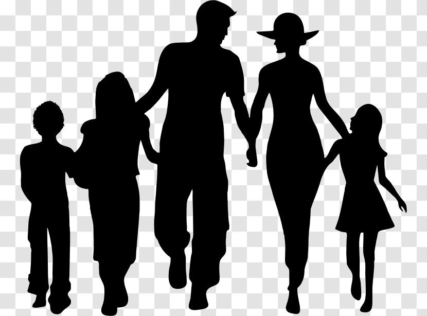Silhouette Family Clip Art - Human Transparent PNG