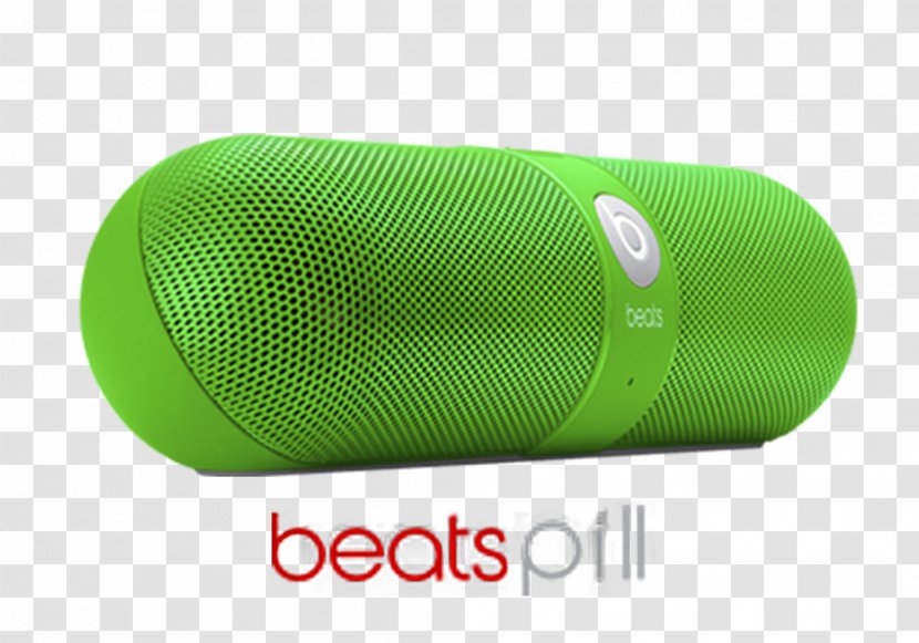 Green Capsule Beats Pill Yellow White - Grass - Speaker Transparent PNG