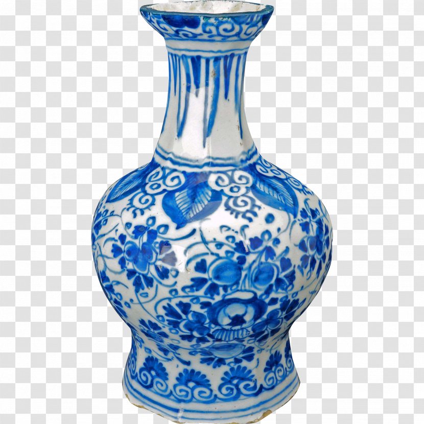 Vase Blue And White Pottery Ceramic Glass Porcelain Transparent PNG
