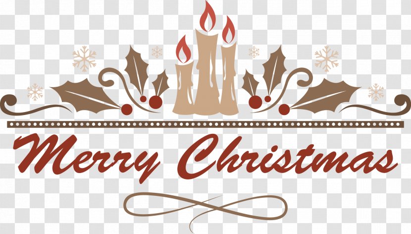 Christmas Poster - Card - Vector Merry Candle Posters Header Transparent PNG