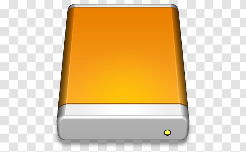 Angle Yellow Orange - Disk Storage - External Drive Transparent PNG