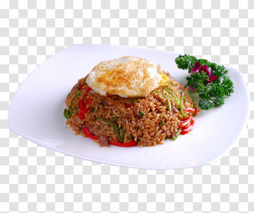 Fried Rice Egg Food Black Pepper - Beef Tenderloin - Grain Overlooking Transparent PNG