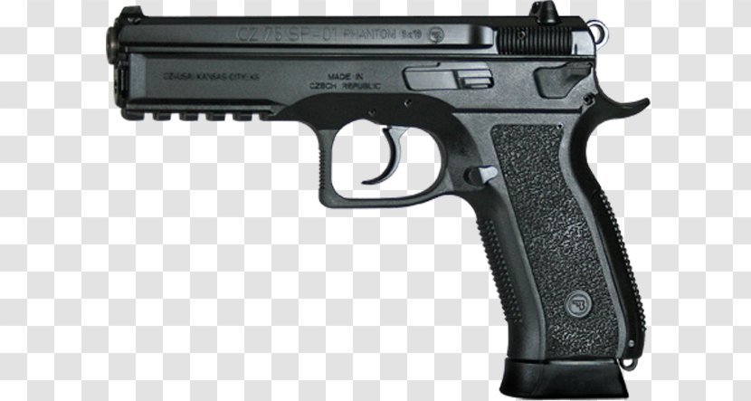 CZ 75 SP-01手枪 Česká Zbrojovka Uherský Brod CZ-USA 9×19mm Parabellum - Gun Barrel - Handgun Transparent PNG