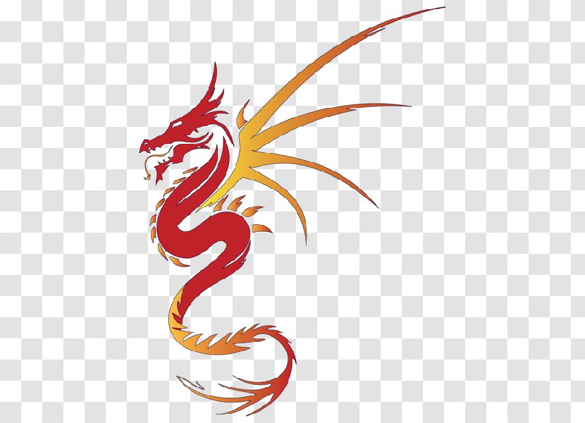 Tattoo Chinese Dragon - Flash Transparent PNG