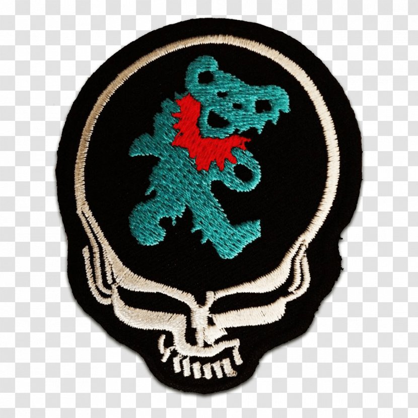 Grateful Dead Embroidered Patch Emblem Iron-on Embroidery - Death - Biker Transparent PNG