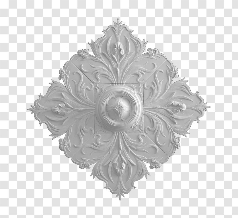 Rosette Rozet Ornament Art Nouveau Ceiling - R103 Transparent PNG