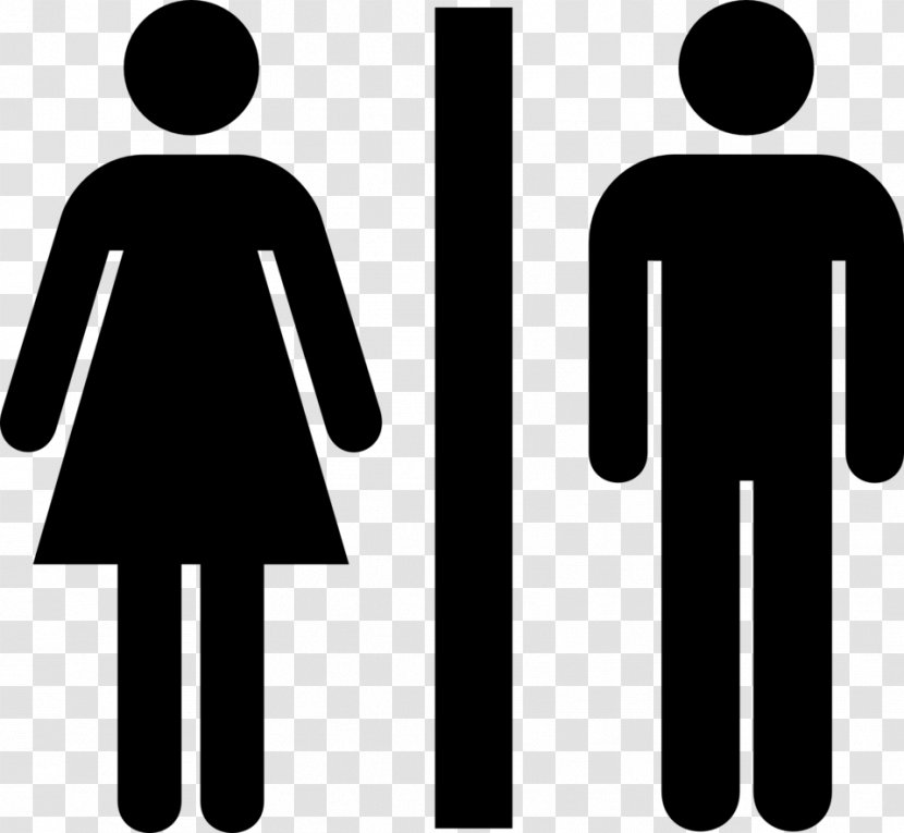 Public Toilet Bathroom Clip Art - Silhouette Transparent PNG