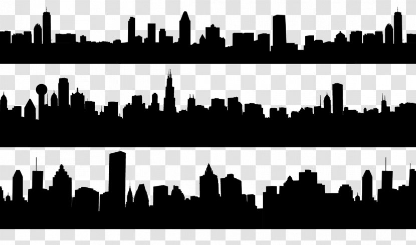 Skyline Silhouette Image Photography - Text Transparent PNG