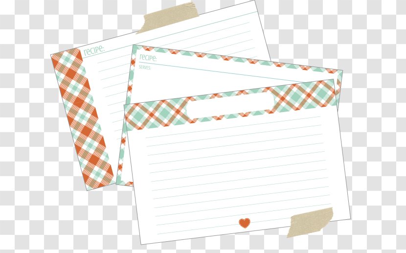 Paper Line - Product - Recipe Card Transparent PNG