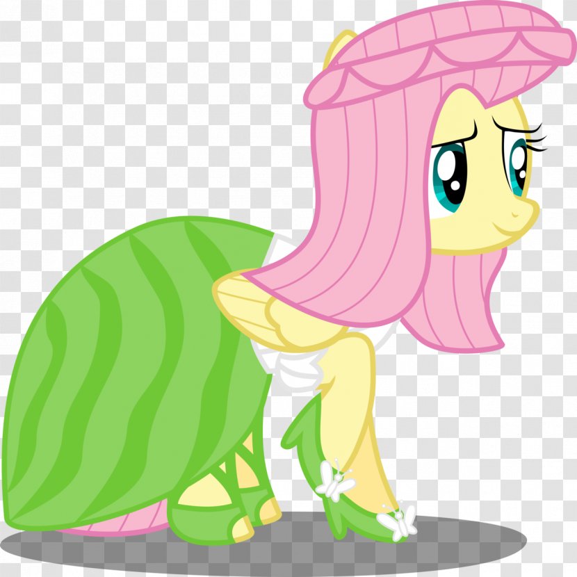 Fluttershy Twilight Sparkle Pinkie Pie Spike Pony - Green - Dress Transparent PNG