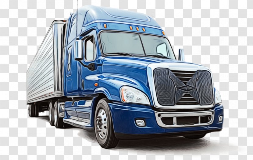 Land Vehicle Transport Truck Trailer - Commercial - Freight Car Transparent PNG