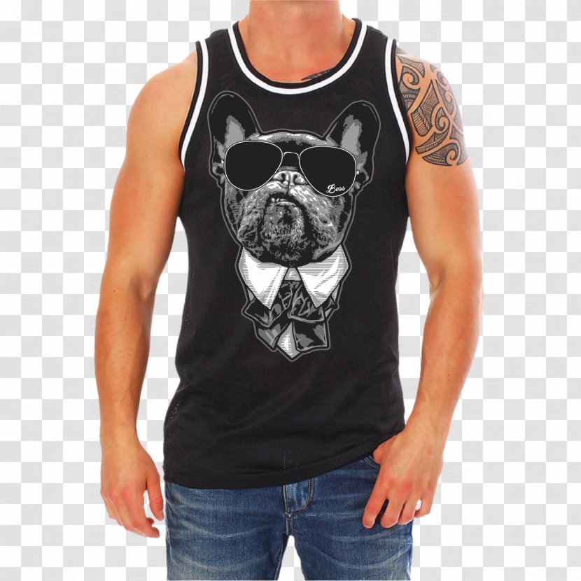 T-shirt French Bulldog American Bully Puppy - Vest Transparent PNG