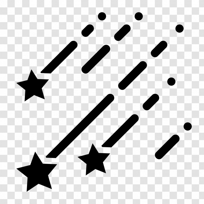 Shooting Stars Desktop Wallpaper - Black And White - Symbol Transparent PNG