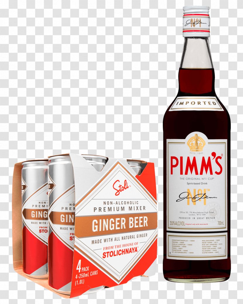 Liqueur Whiskey Pimm's Bottle - Fresh Ginger Transparent PNG