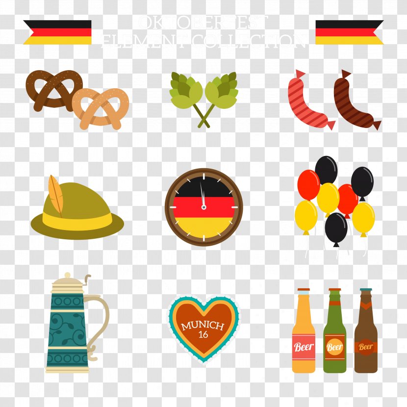 Oktoberfest Beer Clip Art - Food - Element Transparent PNG