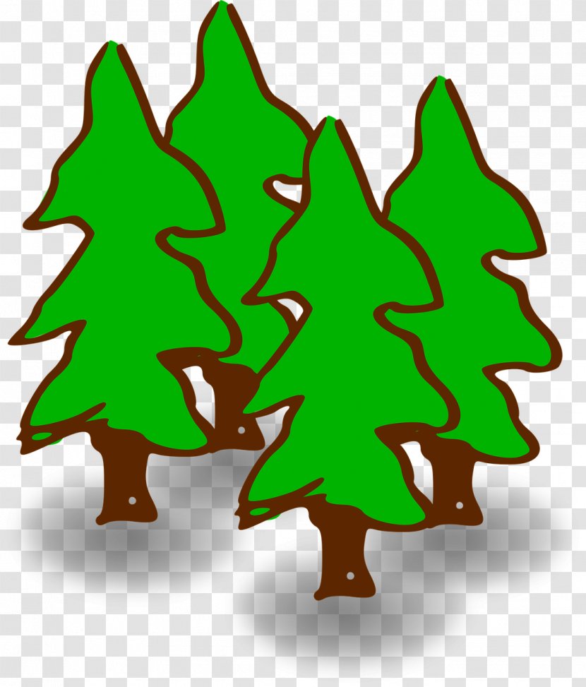 Clip Art Openclipart Free Content Tree Pine - Drawing Transparent PNG