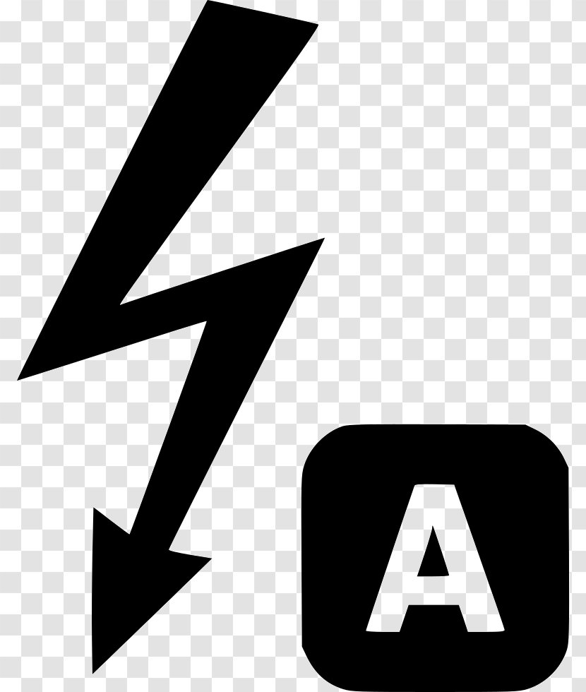 Electricity Electric Power Lightning Clip Art - Black And White Transparent PNG