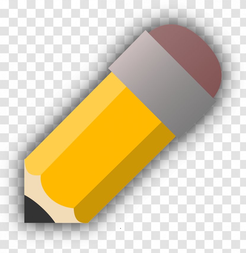 Pencil Icon - Orange - Pen Transparent PNG