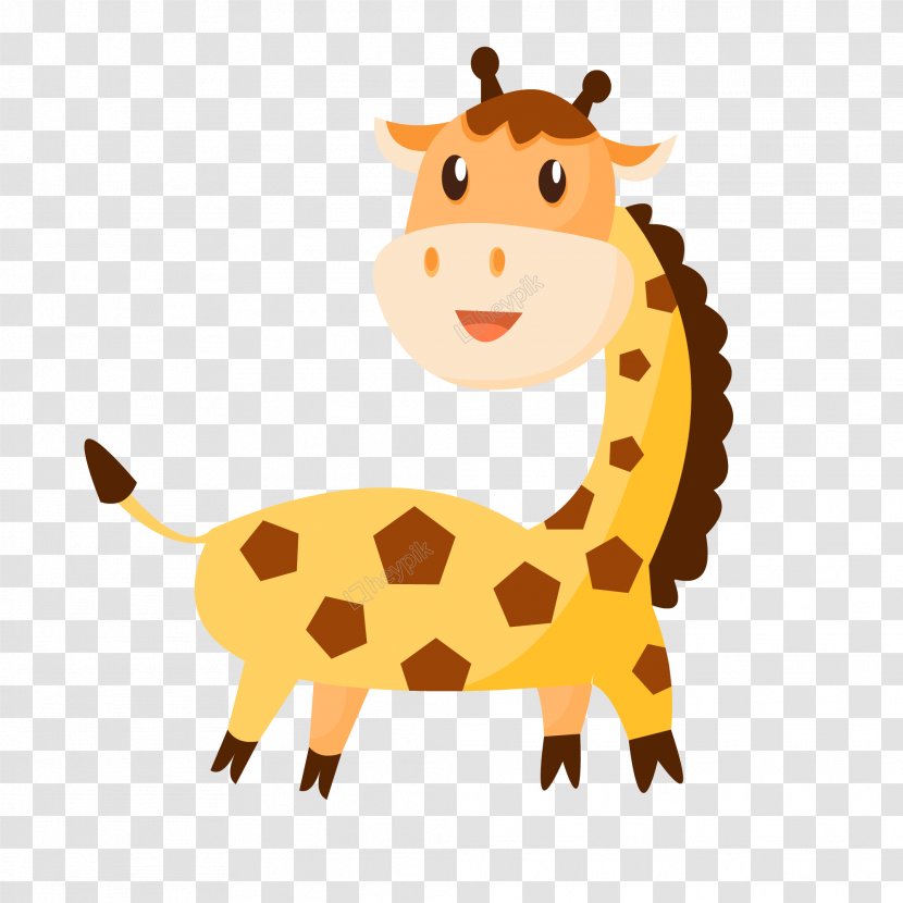 Giraffe Cartoon Vector Graphics Animal Drawing - Toy - Euclidean Transparent PNG