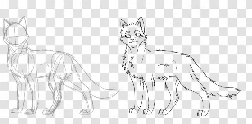 Line Art Color Cat Canidae Sketch - Dovewing - Domestic Short Haired Transparent PNG