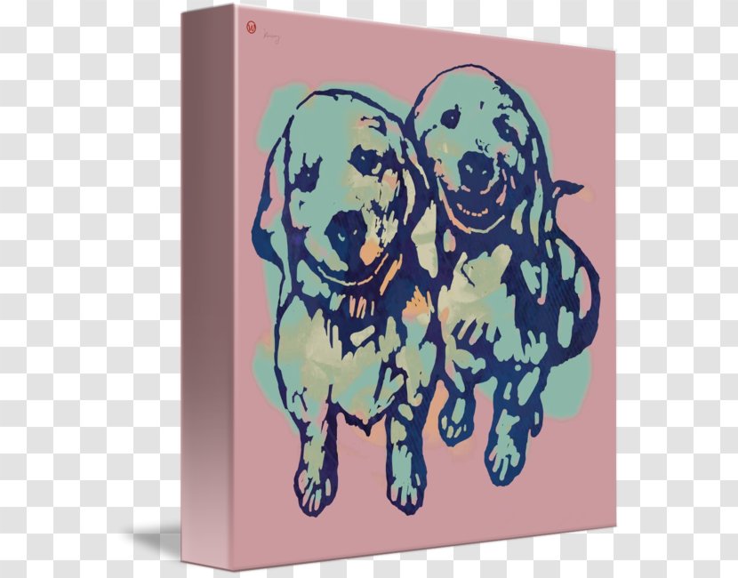 Dog Cartoon Turquoise Font - Pop Art Poster Transparent PNG