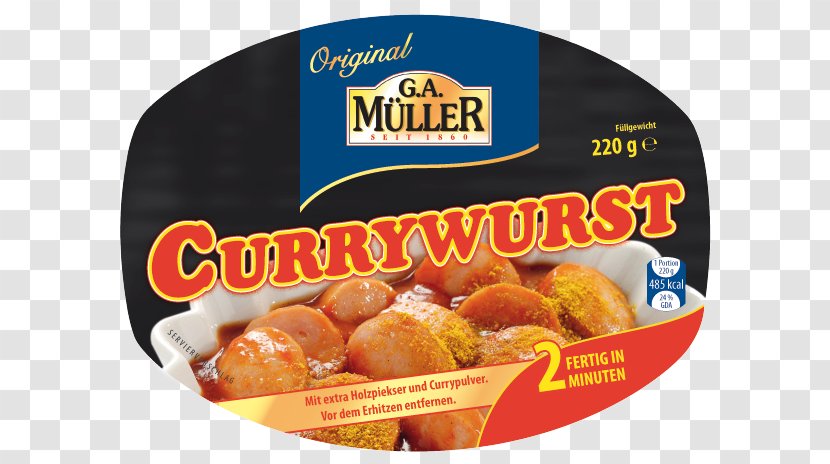 Currywurst Fast Food Meatball Junk G.A. Müller - Frozen - Frankfurter Würstchen Transparent PNG