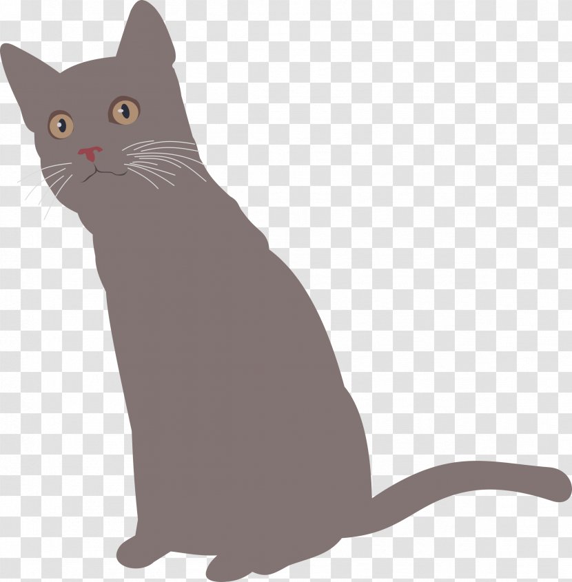 Cat Whiskers Kitten Mammal Clip Art - Domestic Short Haired - Cats Transparent PNG
