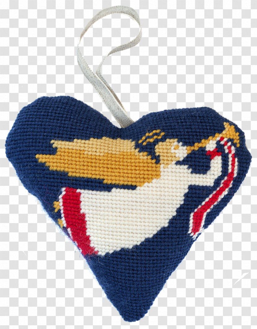 Needlepoint Needlework Stitch Christmas Ornament Pattern - Heart Transparent PNG