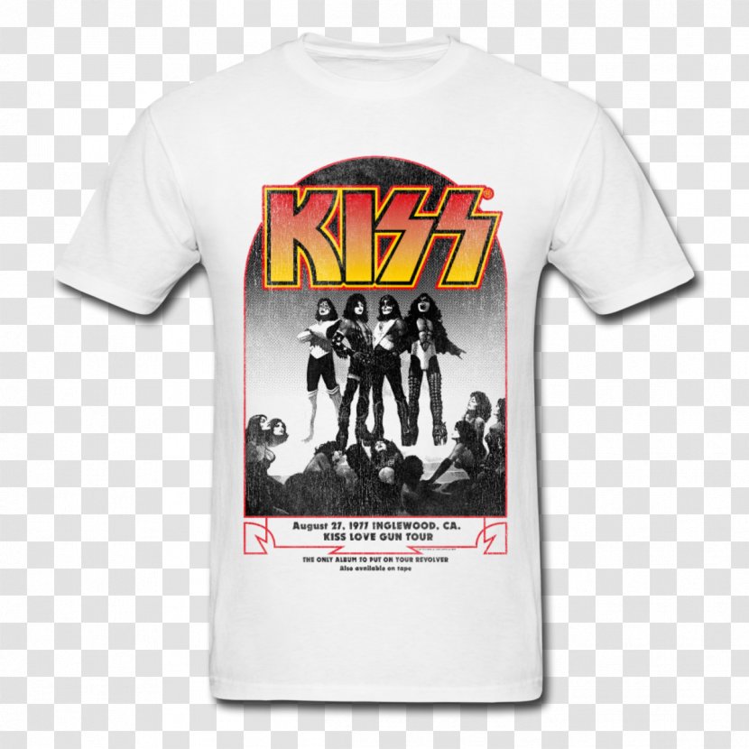 T-shirt Love Gun Tour Kiss Clothing Transparent PNG