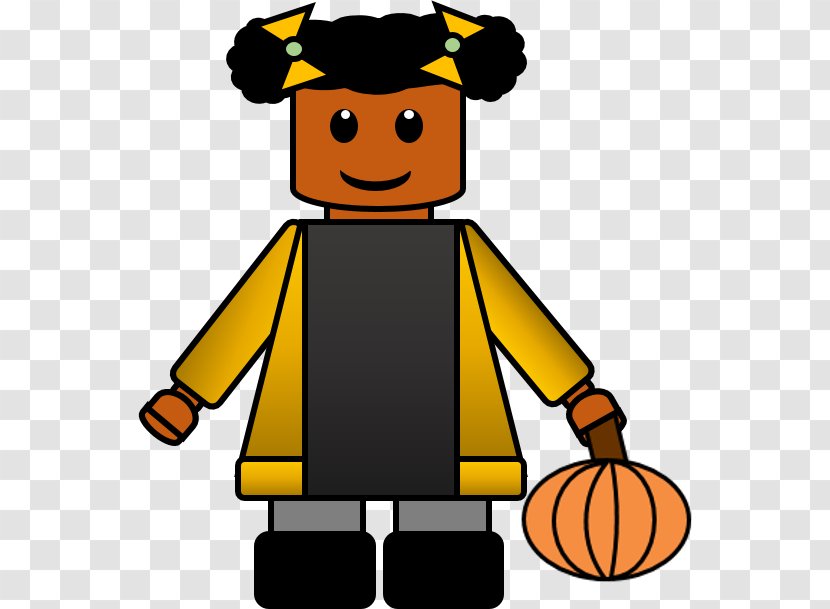 Clip Art Free Content Image LEGO - Yellow - African American Teacher Transparent PNG