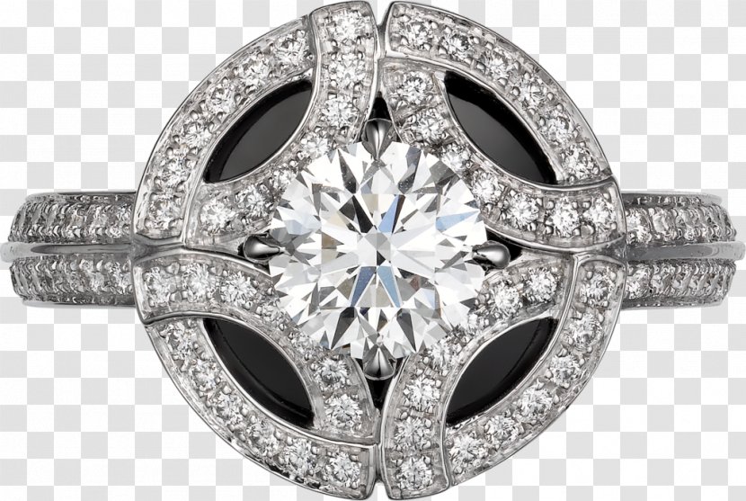 Ring Białe Złoto Diamond Carat Gold - Fashion Accessory - Black Rings Cost Transparent PNG