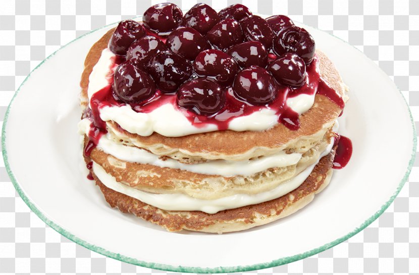 Torte Breakfast Cream Dish Dessert - Frutti Di Bosco - Pancakes Transparent PNG